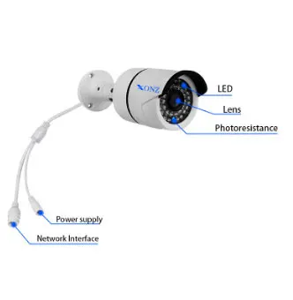 Smart Wifi IP Camera 720P 960P 1080P Wireless Wired ONVIF P2P CCTV Bullet Outdoor With SD Card Slot Max 128G APP ICSEE | Безопасность и