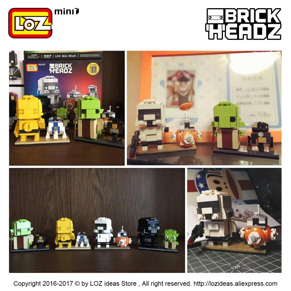 LOZ мини-блок фигурка робота аниме модель сборный домик игрушки DIY набор игрушка