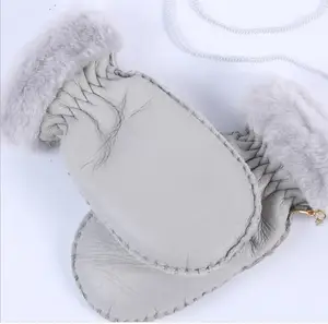 100% натуральном овечьем меху, Зимние перчатки для От 1 до 5 лет Детские теплые перчатки для мальчиков и девочек, одежда для детей, теплая куртка на варежки Открытый ручной работы