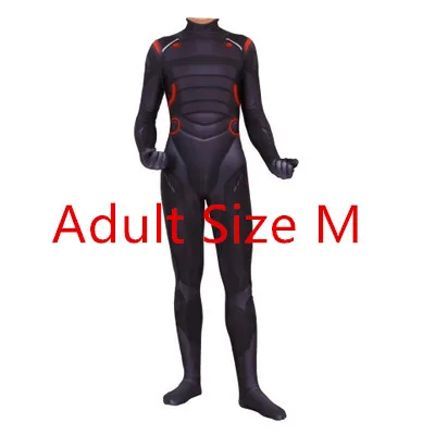 Adult M Для взрослых и детей, костюм для косплея, Omega Oblivion link Zentai, боди, комбинезон, светодиодная маска на Хэллоуин - Цвет: Adult M