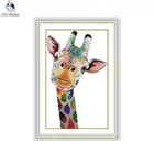 Набор для вышивки крестом Joy Sunday, набор для рукоделия с изображением жирафа, домашнее украшение, подарок