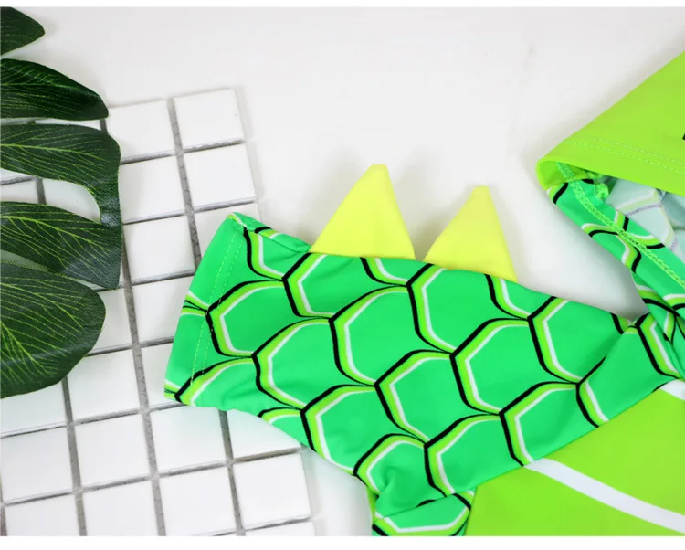 Слитный костюм для мальчиков с рисунком Йоши динозавра плавания дайвинга