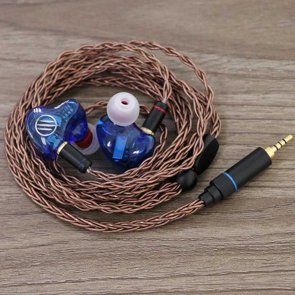 Linsoul HC-08 HiFi OCC 8 нитей 19 Ядро плетеный кабель для наушников для Audiophile IEM Earbud 3,5 мм/2,5 мм сбалансированный MMCX