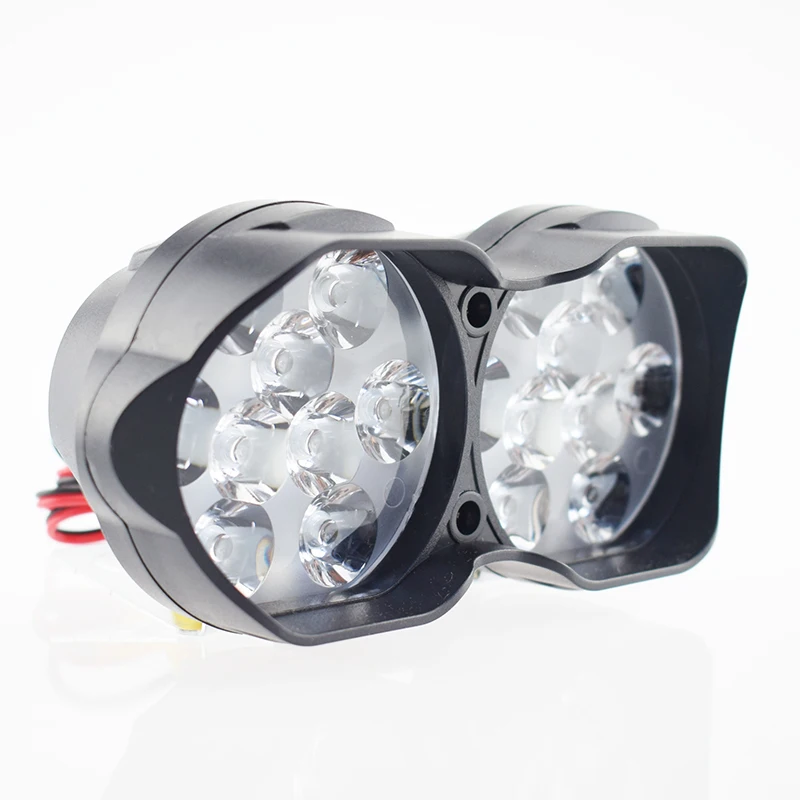 Mdatt СВЕТОДИОДНЫЕ двойные лампы для мотоцикла светодиодные фары 12V 3000Lm Moto Spotlight 6500K