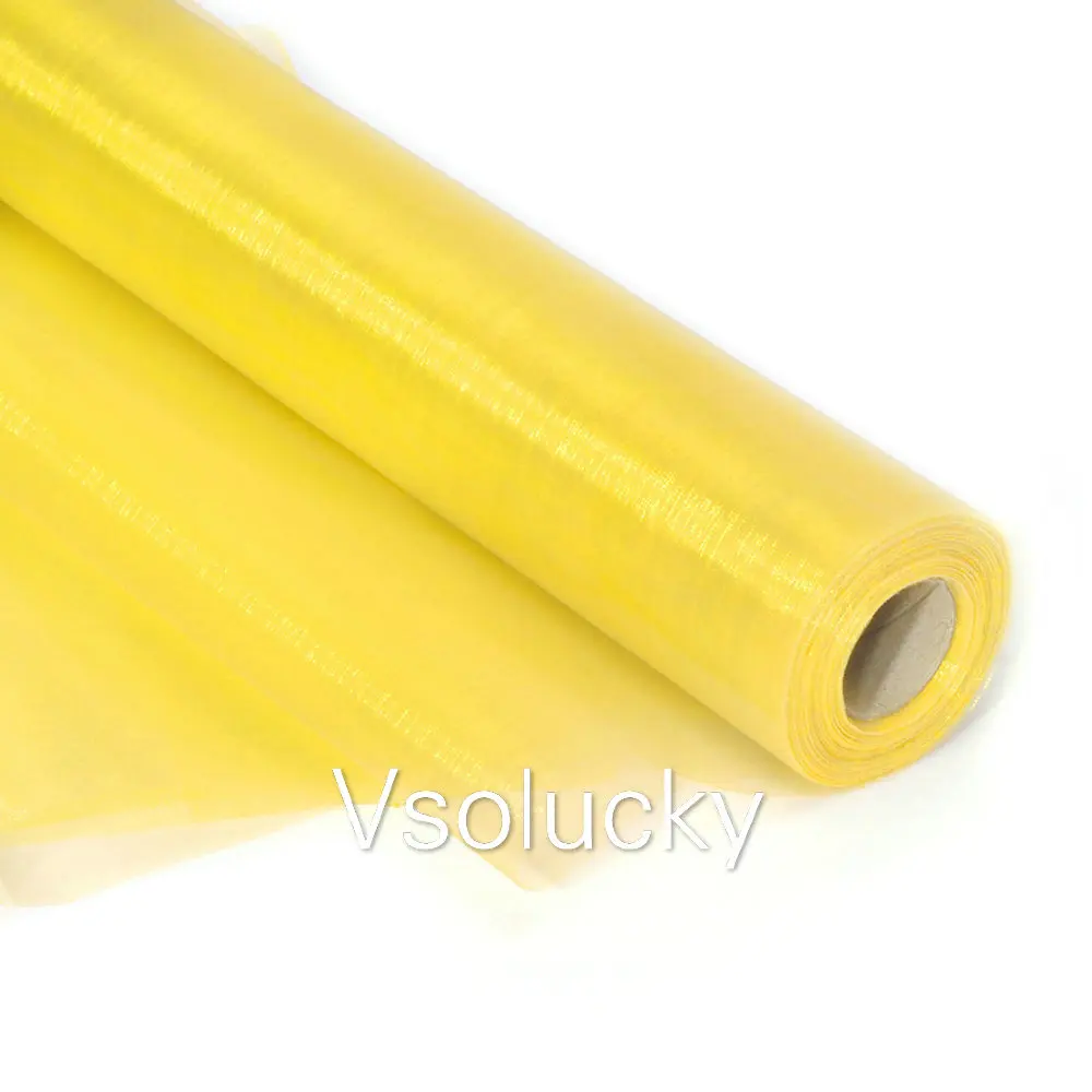 25 м x 29 см прозрачная органза рулон ткани DIY стула для свадебной вечеринки створки Луки настольная дорожка Swag Декор Лидер продаж