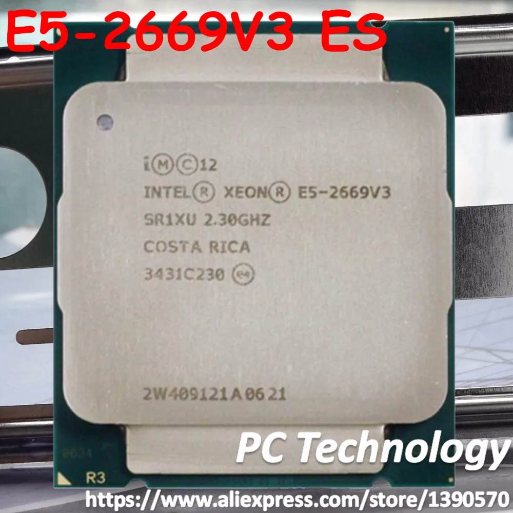 Оригинальный процессор Intel Xeon QS версии E5 2669 V3 2 30 GHz 30M 12Core 22 nm LGA2011 3 120W 1 год гарантии