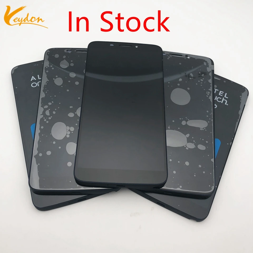 В наличии для Alcatel One Touch Hero 8020 8020D OT8020 8020A ЖК дисплей с кодирующий преобразователь