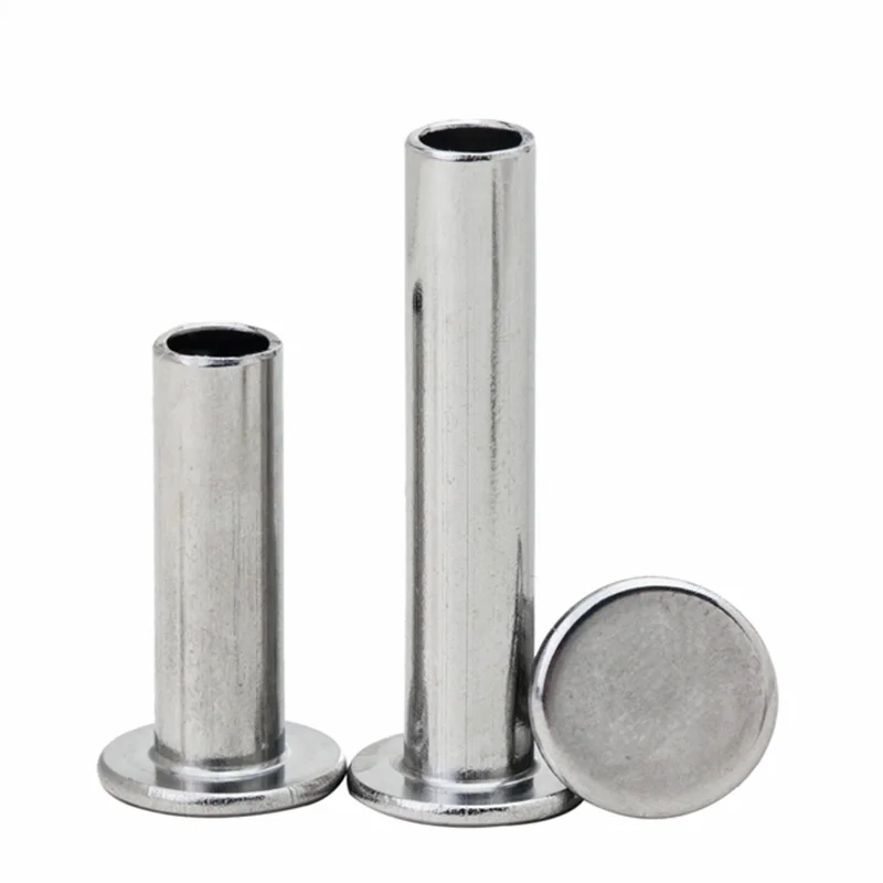 Плоская полутрубчатая заклепка M5 из нержавеющей стали полувоздушная сердцевина