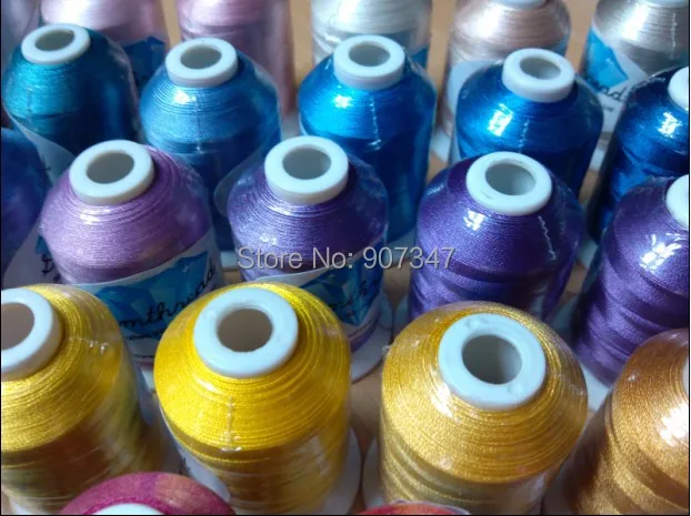 Бесплатная доставка популярная Вышивальная нить из полиэстера 61 Brother colors 1000