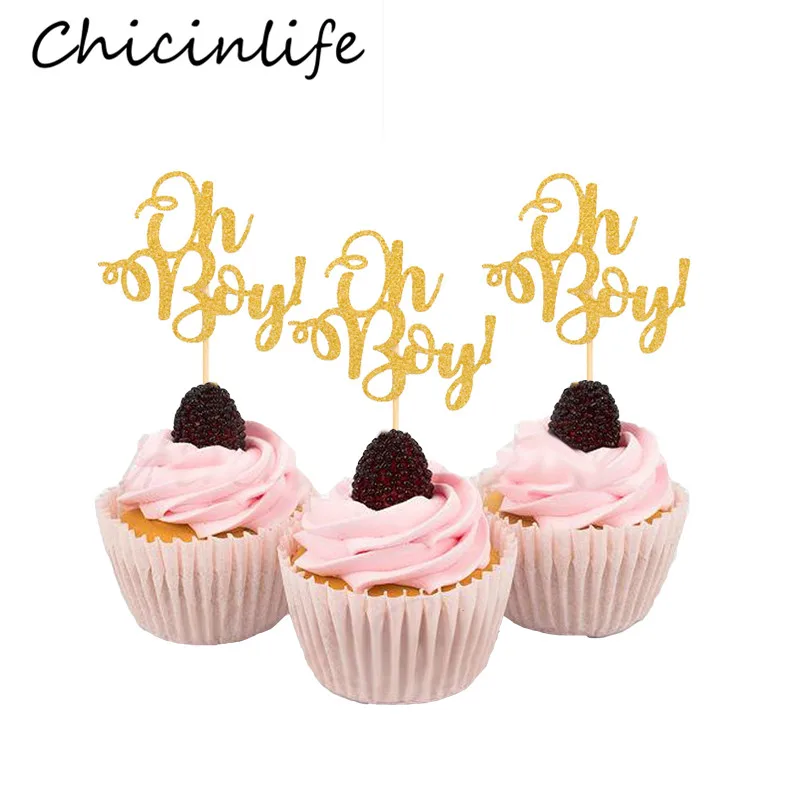 Chicinlife 10 шт. топ с изображением кекса для маленьких мальчиков декор торта на день