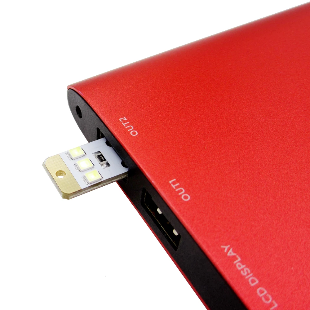 10 шт. мини Ночной USB LED брелок портативная мощная белая плата карманная карта