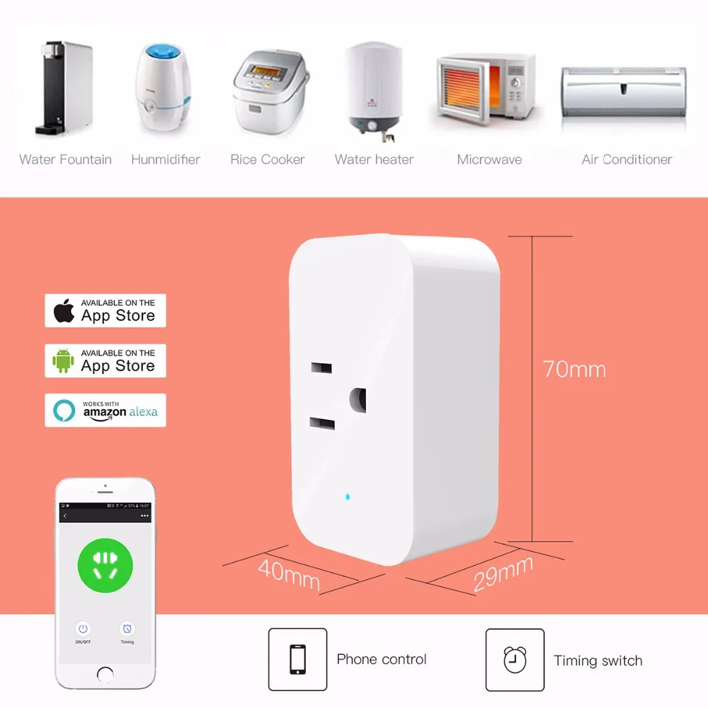 Умная розетка для умного дома 16 А с таймером Wi-Fi | Компьютеры и офис
