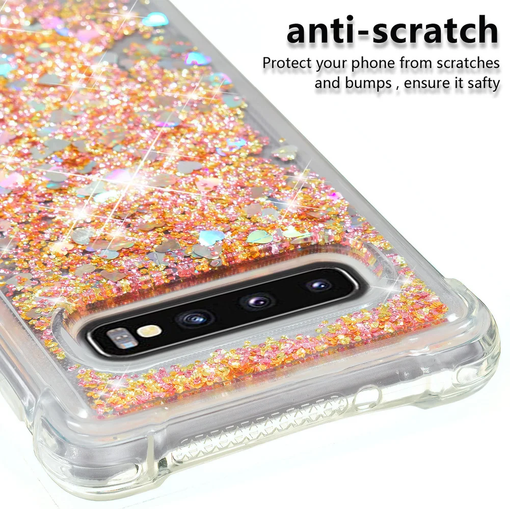 Bling Luxury Liquid Quicksand Case For Samsung Galaxy S10e S10 J6 J4 Plus J3 J7 2018 Note 9 Glitter Cover Shell TPU Bumper |
