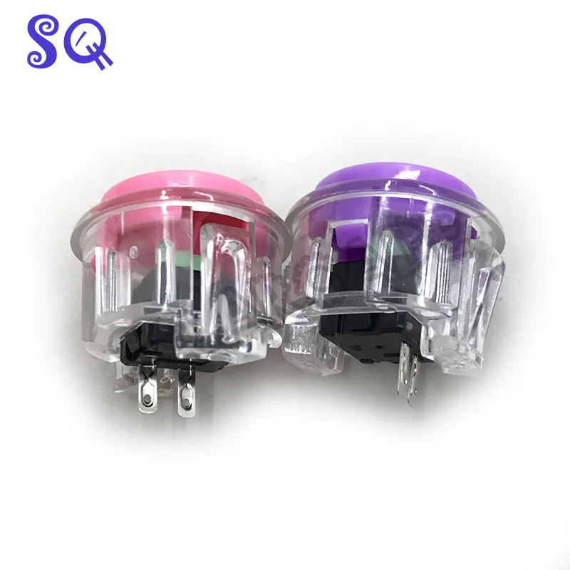 Прозрачный объемный 30 мм аркадный кнопочный переключатель Встроенный