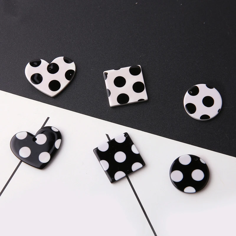 Diy ювелирные изделия 40 шт./лот Геометрическая круглая/форма сердца уксусная