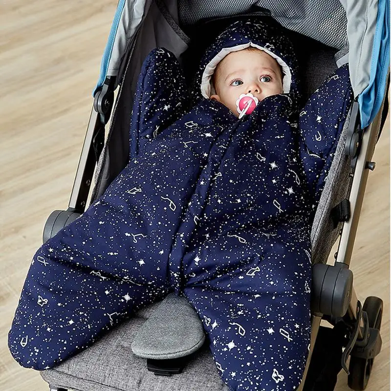 Baby Sleeping Bag Winter Starfish Infant Stroller Sleep Sack Footmuff Wheelchair Envelope for Newborns | Мать и ребенок