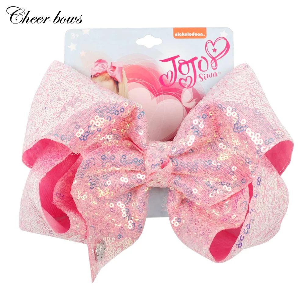 Аксессуары для волос Cheer Bow огромные аксессуары 8 дюймов девочек яркие цветные