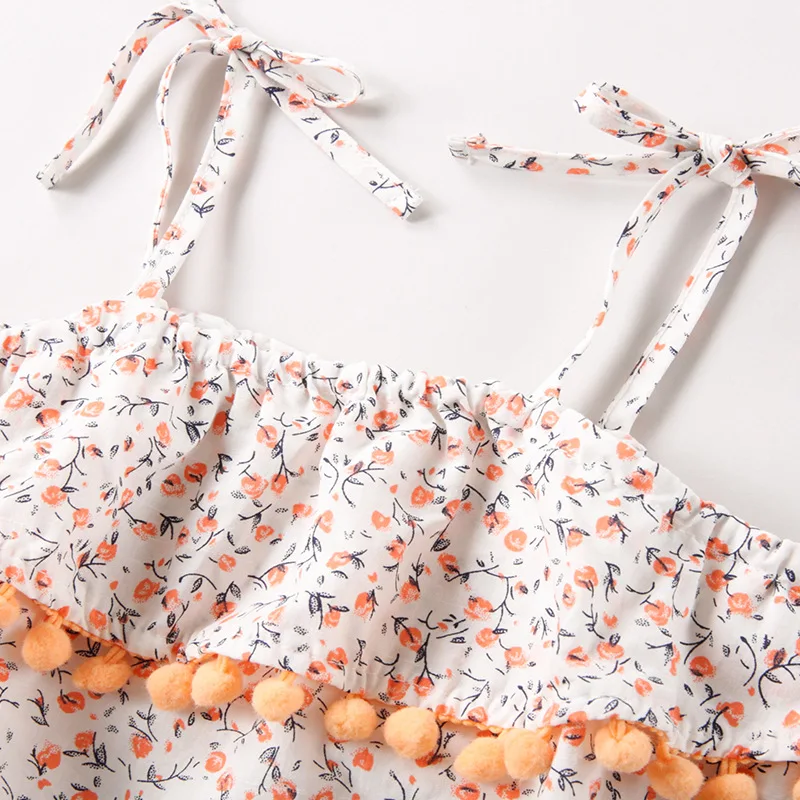 2018 Корейский детский летний комбинезон новый на бретельках хлопковый для