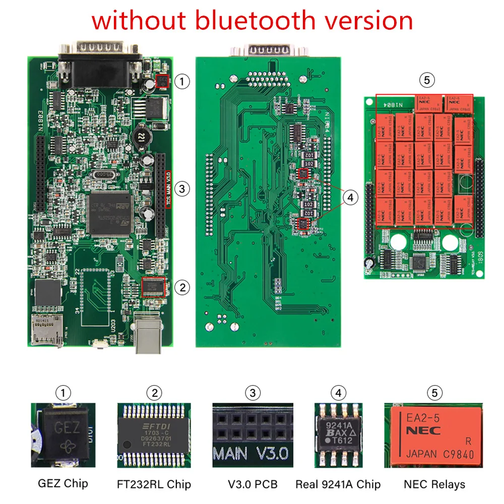 DS TCSCDP+,00 Bluetooth OBD2 диагностический сканер NEC Реле TCS PRO V3.0. R3 бесплатно активированный для грузовиков/автомобилей OBDII