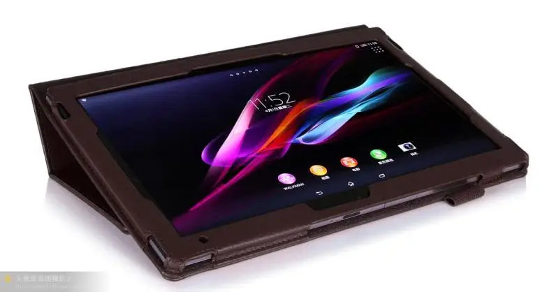 Роскошный кожаный чехол-кобура для планшета для sony xperia Z2 10,1 дюйма, складной чехол-подставка для планшета sony xperia Z2+ ручка