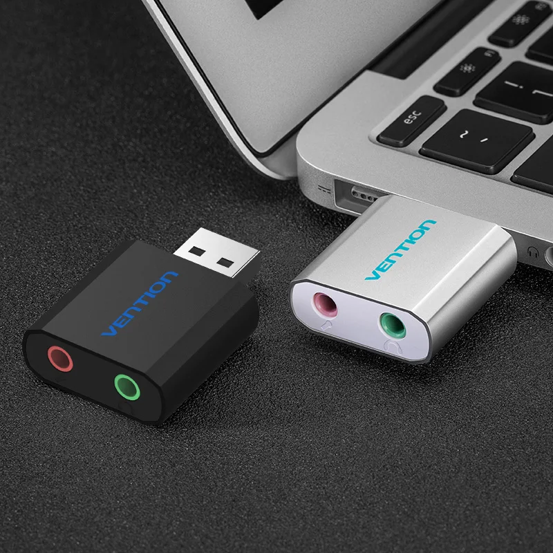 Vention мини внешний usb звуковой интерфейс USB до 3 5 мм адаптер для подключения
