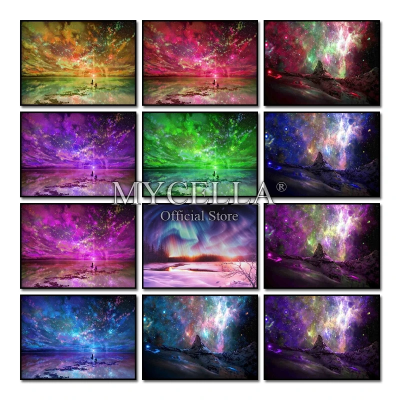 Пейзаж Алмазная вышивка крестиком Наборы ремесла звездное небо 5D DIY алмазная