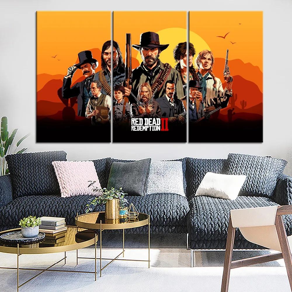 Картина на холсте Red Dead выкуп 2 плаката каркас или без каркаса картина для игры