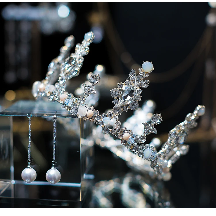 2018 модные нежные тиары в стиле барокко с круглой короной стразы свадебные