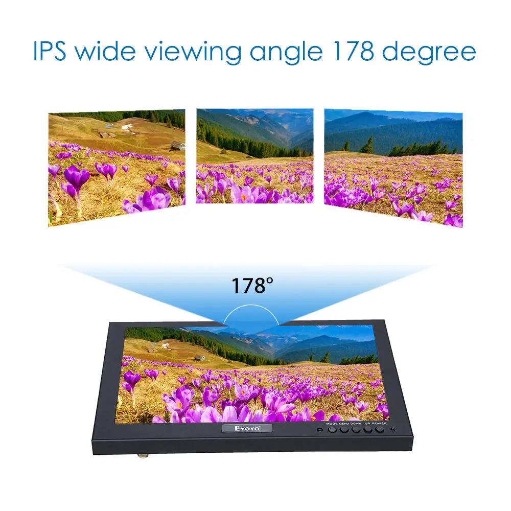 Eyoyo HD 1280*800 IPS TFT светодиодный Экран VGA AV аудио видео HDML 10 &quotЖК дисплей Мониторы для