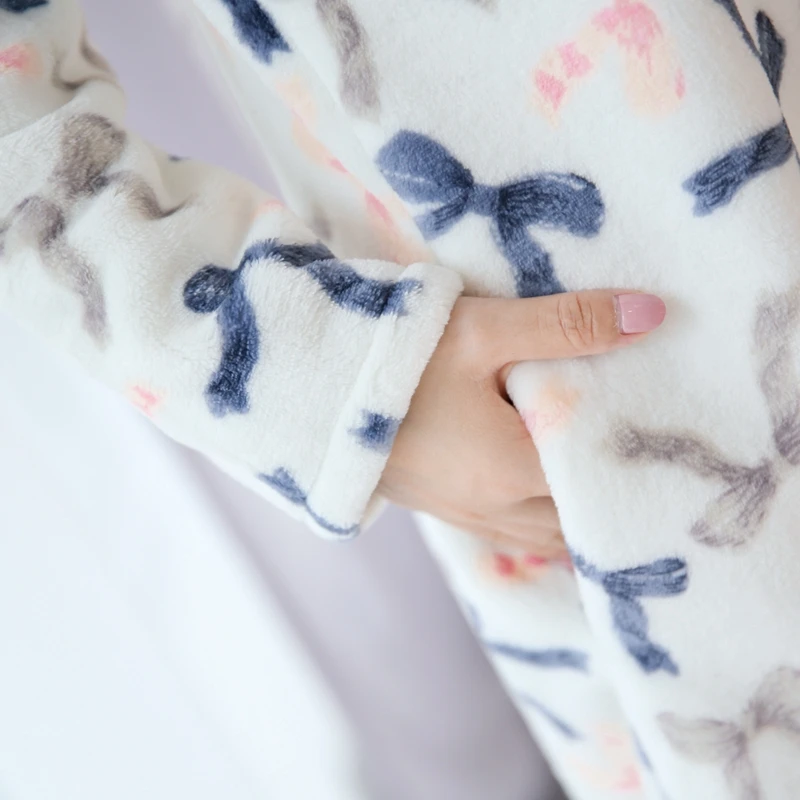 2020 плотная теплая ночная рубашка для женщин осенне-зимняя бархатная с длинными