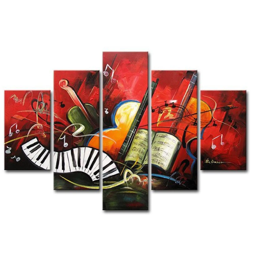 5pcs/sets Music dream diy Diamond embroidery sets painting Crafts 3d Diy diamond mosaic square full DW976 | Дом и сад