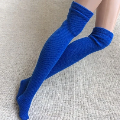 royal blue 1 пара карамельных цветов чулок носки для Blyth, Azone S, OB, Momoko, barbis, 1/6 куклы аксессуары девочек игрушки чистый цвет - Цвет: royal blue