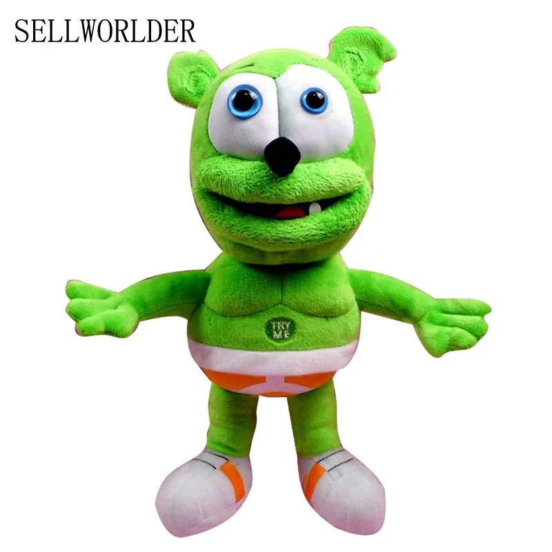 SELLWORLDER 30cm Gummy Bear Plush Toy Electronic Pets Toys Can Sing  I 'm your gummy bear Songs with 45seconds