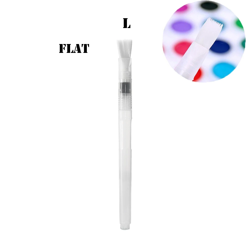 Flat Tip (L) 1/3 шт. практика каллиграфии торт картина для декора акварель кисти пилот чернил многоразового водный маркер, инструменты для украшения торта - Цвет: Flat Tip (L)