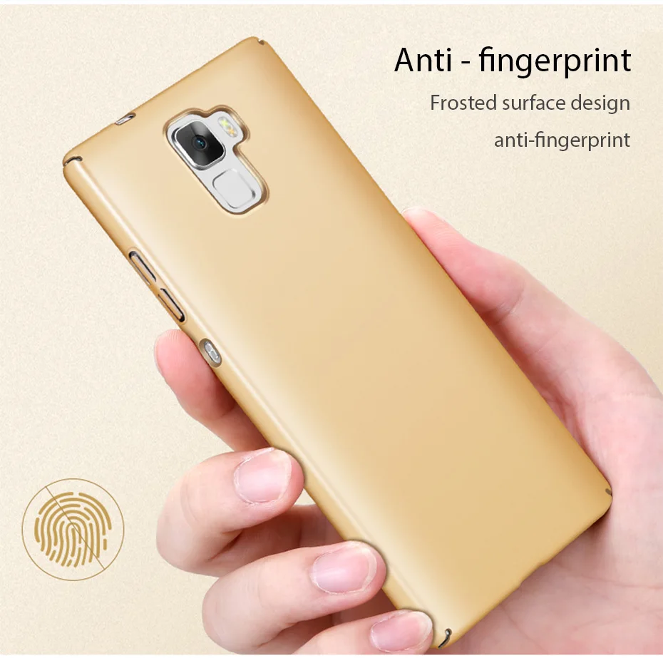 Чехол для huawei Honor 7, супер тонкий гладкий и матовый жесткий чехол, чехол для мобильного телефона, чехол s для huawei Honor 7, Fundas Capa