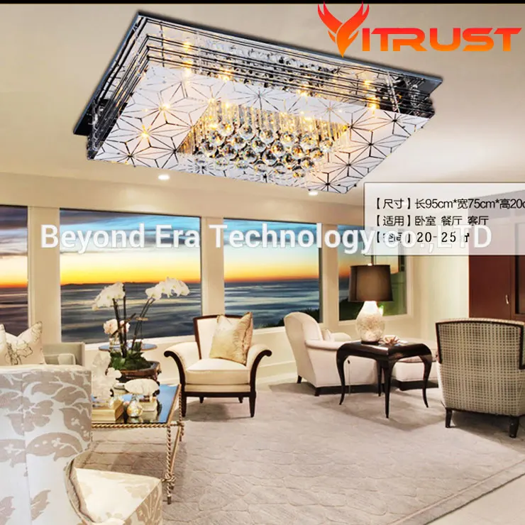 Современный минималистичный светодиодный потолочный светильник Хрустальный