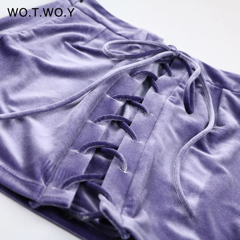 Бархатные юбки карандаш на шнуровке для женщин s 2017 Весенняя короткая мини юбка