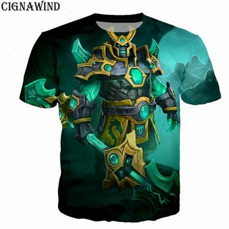 Новейшая модная Мужская/женская футболка с 3D принтом игры Dota уличная одежда в