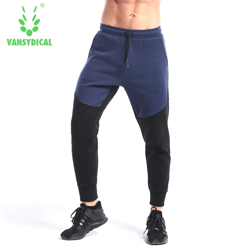 Vansydical Мужские Бег Спортивные штаны Фитнес Леггинсы спортивные футбольные