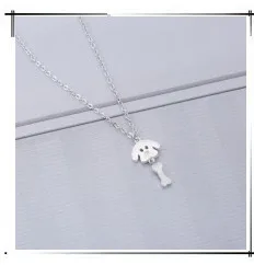 Shuangshuo Elegant Bar Link Chain Long Necklaces Women Boho Geometric Necklaces& Pendants Round Bar Choker Necklace Friendship