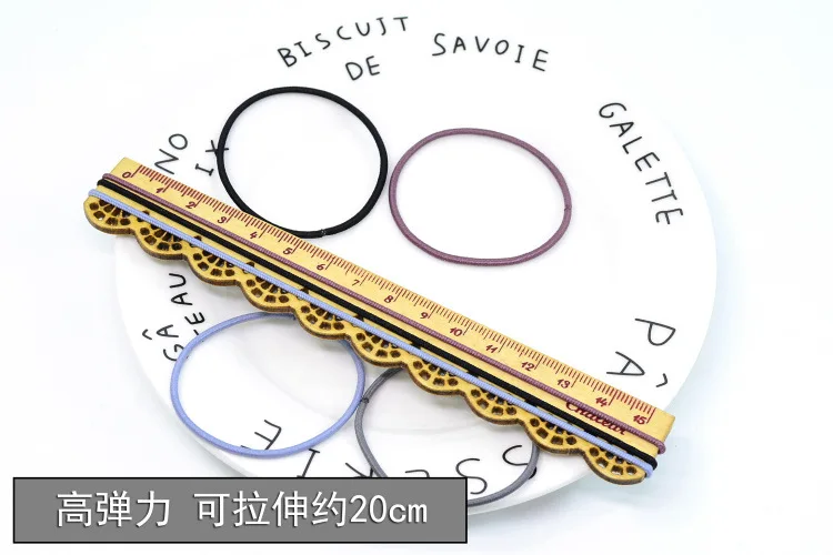 

100pcs/set Storage Packing Set Elastic Hair Bands for Women No Gap Thick Hair Fix Hair Accessories