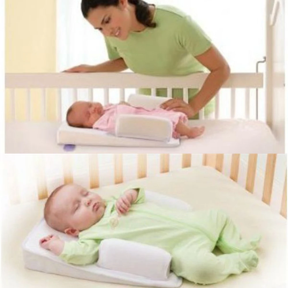 Позиционер для сна новорожденных безопасная Подушка с плоским наконечником