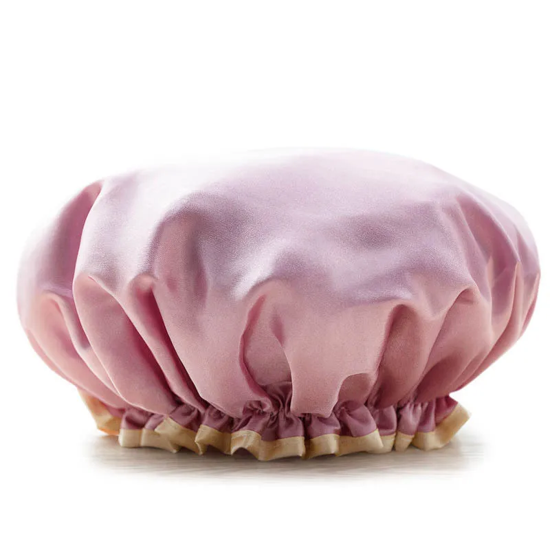 Высокое качество двойной Водонепроницаемый Шапочки для душа пыли Кепки S