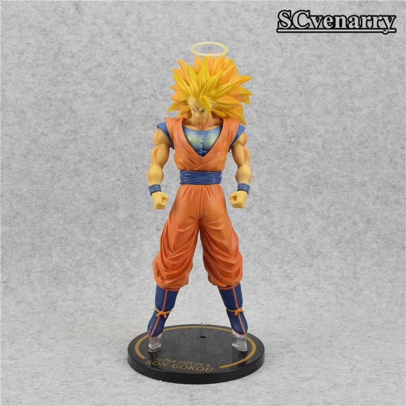 Аниме Dragon Ball Z Heroes Super Saiyan 3 Son Goku ПВХ фигурка коллекционная игрушка 30 см | Игрушки и