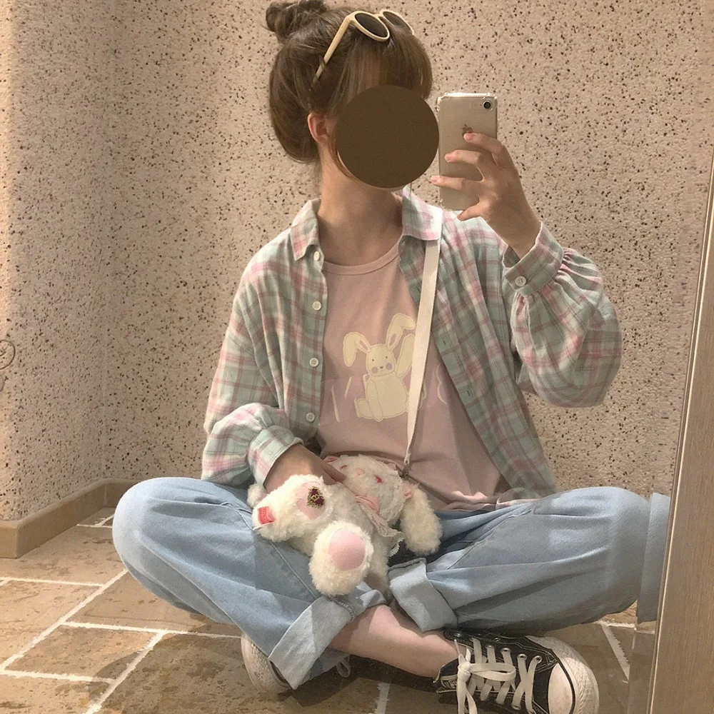 Дамская рубашка принцессы для девочек и женщин в стиле &quotЛолита&quot розовые