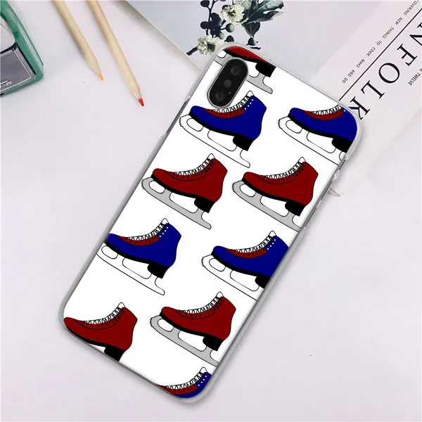 13 Чехол для телефона с фигурными коньками Go для Apple iPhone 7, 8 Plus, 6, 6s Plus, X, XS, XR, XS MAX, 5 5S, чехол для телефона - Цвет: 13