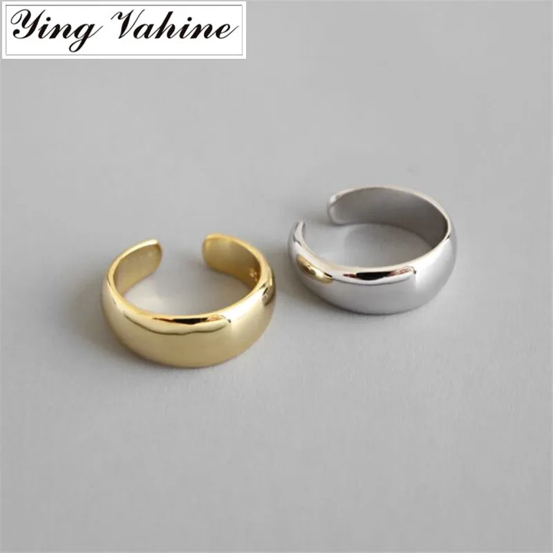Женские глянцевые геометрические серьги-манжеты ying Vahine 1 шт. 100%-ные серебристые с