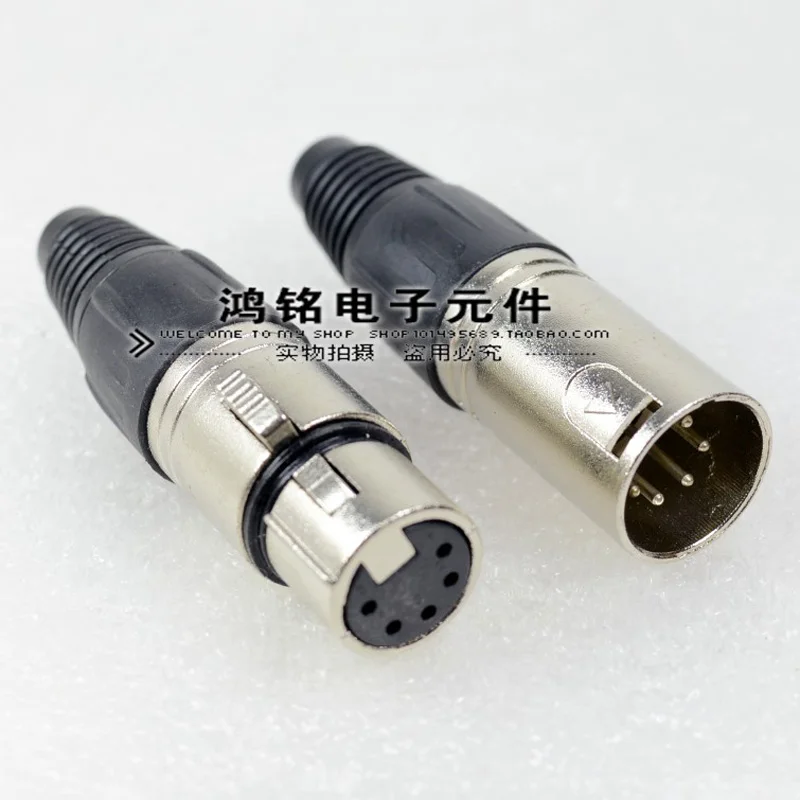 10 шт. XLR Мужской Женский Разъем 5 Pin XLR микрофон аудио разъем
