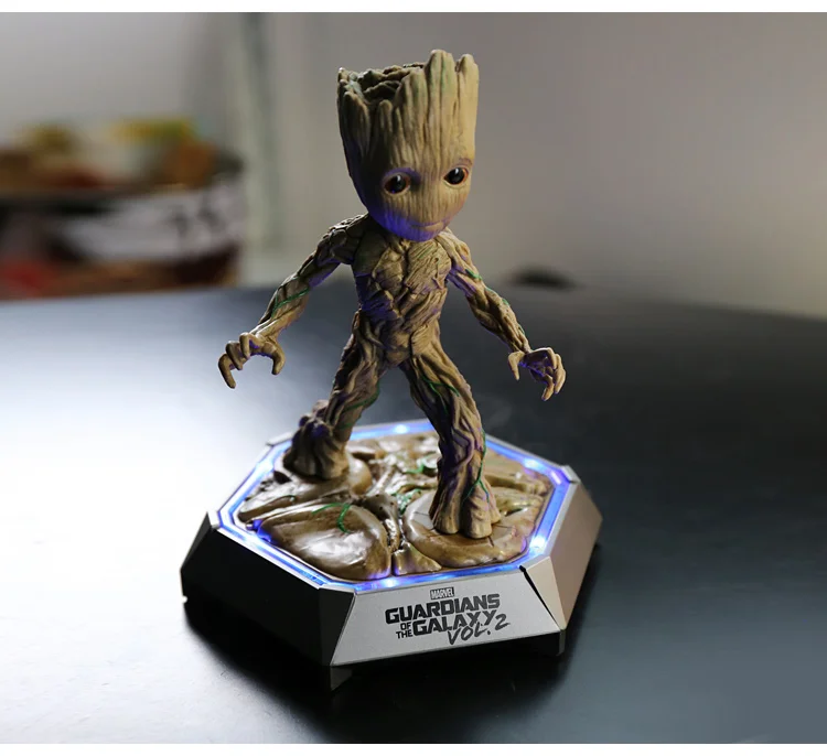 Groot модель стерео громкий динамик портативный сабвуфер беспроводной динамик s подарок на день рождения Рождество портативный Groot светодиодный Bluetooth динамик