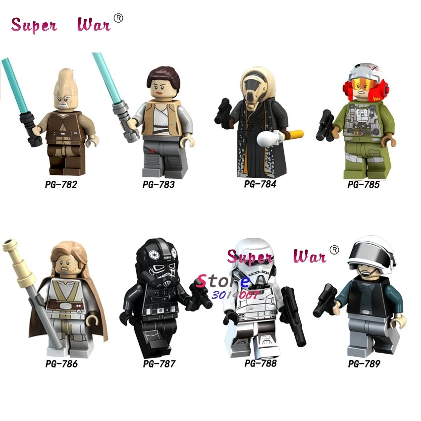 Одиночный Solo A Story Storm Wars Rebel Tie A-Wing Pilot Ki-Adi-Mundi Rey Luke building block игрушки для детей